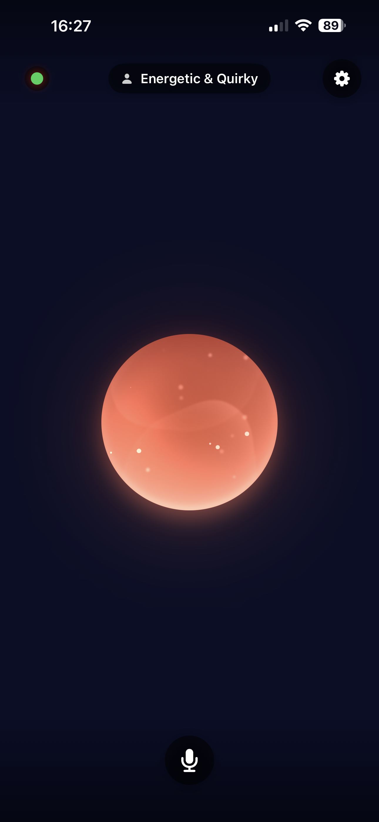 Chitin Phone energetic coral orb personality